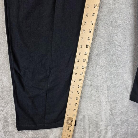 Champion Pants Mens Large Black Lounge Sweatpants Embroidered Logo 100% Cotton - Picture 6 of 12